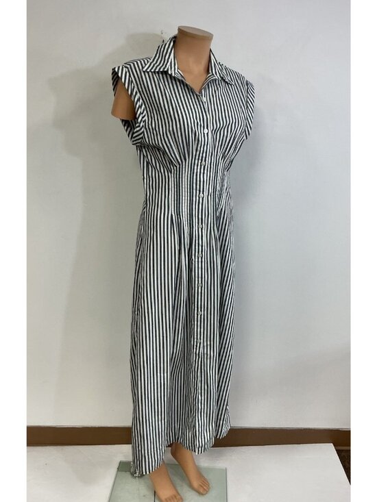Abercrombie & Fitch Dresses & Skirts - Abercrombie & Fitch Smocked Maxi Dress Nautical Button Front Womens Small